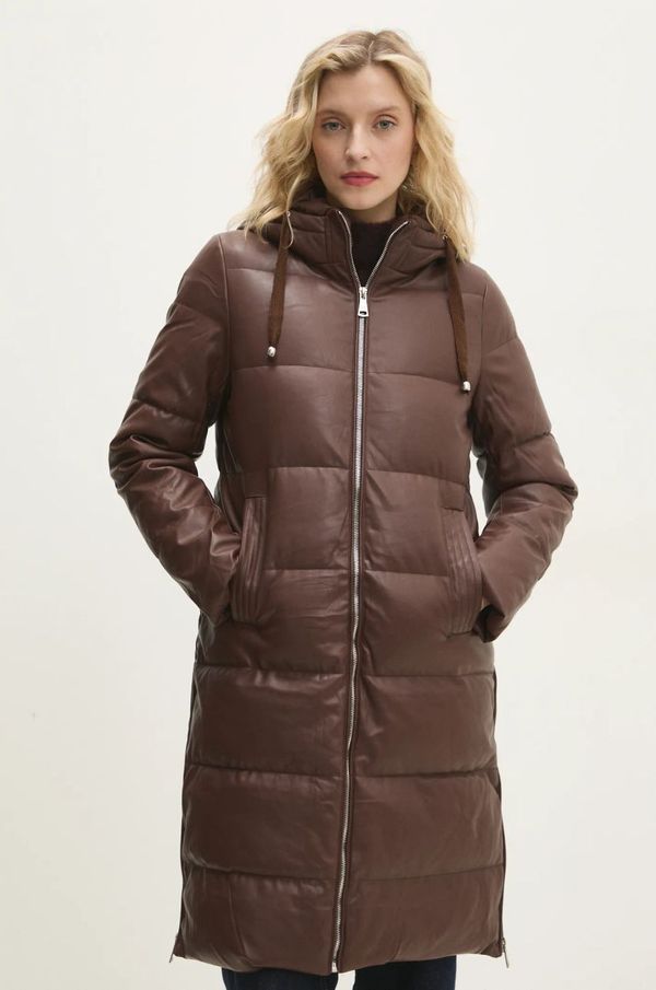 Answear Lab Jakna Answear Lab za žene, boja: smeđa, za zimu