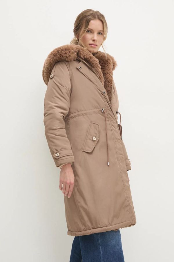 Answear Lab Jakna Answear Lab za žene, boja: smeđa, za zimu