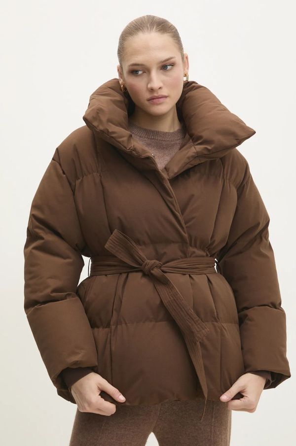 Answear Lab Jakna Answear Lab za žene, boja: smeđa, za zimu