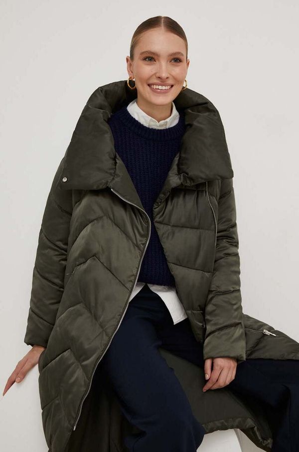 Answear Lab Jakna Answear Lab za žene, boja: zelena, za zimu