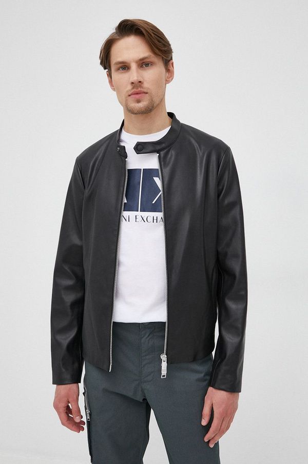 Armani Exchange Jakna Armani Exchange za muškarce, boja: crna, za prijelazno razdoblje