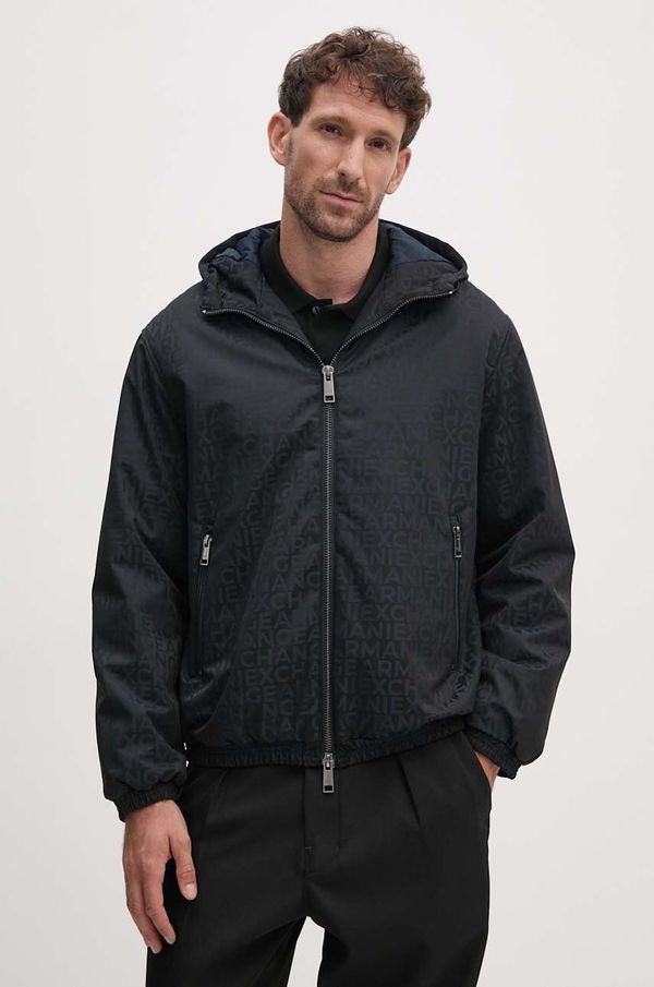 Armani Exchange Jakna Armani Exchange za muškarce, boja: crna, za zimu, 6DZB26 ZN5NZ