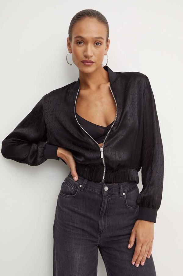 Armani Exchange Jakna Armani Exchange za žene, boja: crna, za prijelazno razdoblje, 6DYB19 YN3VZ