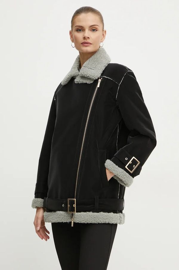 Armani Exchange Jakna Armani Exchange za žene, boja: crna, za prijelazno razdoblje, 6DYB44 YNKZZ