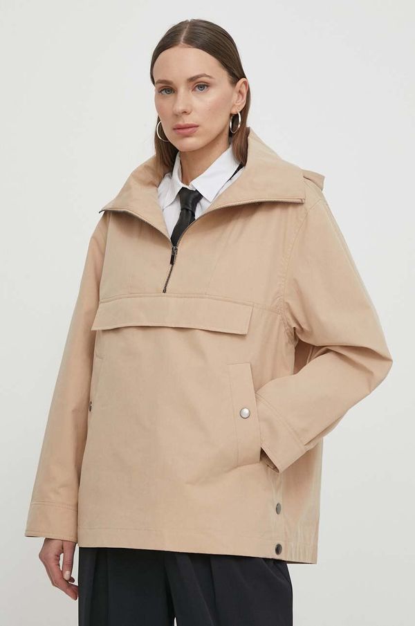 BA&SH Jakna BA&SH za žene, boja: bež, za prijelazno razdoblje