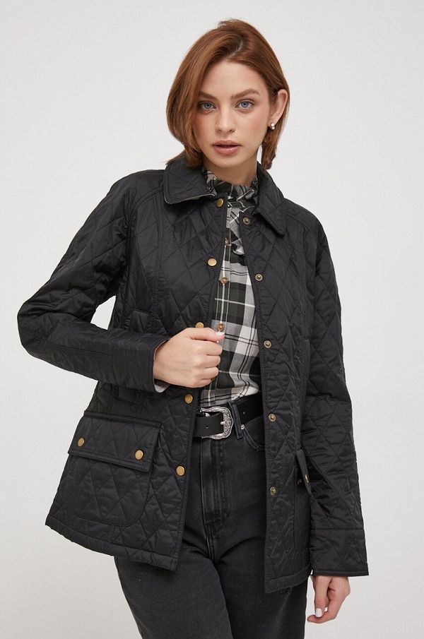 Barbour Jakna Barbour Beadnell Quilt za žene, boja: crna, za prijelazno razdoblje