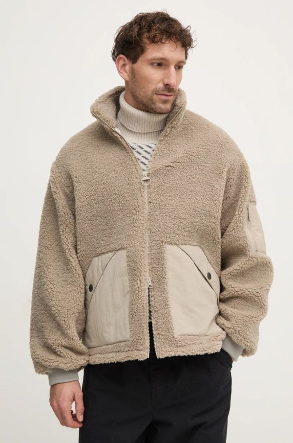 Barbour Jakna Barbour za muškarce, boja: bež, za prijelazno razdoblje, oversize, MFL0200ST31