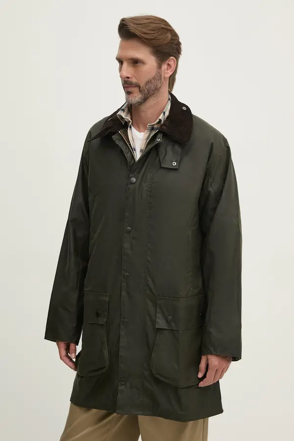 Barbour Jakna Barbour za muškarce, boja: zelena, za prijelazno razdoblje, MWX0008