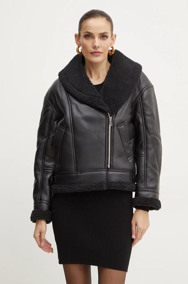 Bardot Jakna Bardot DASHA za žene, boja: crna, za prijelazno razdoblje, oversize, 59469JB