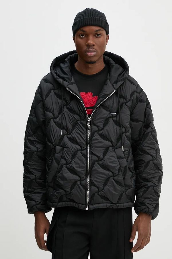 BLUEMARBLE Jakna BLUEMARBLE za muškarce, boja: crna, za prijelazno razdoblje, oversize, JA68.NY10B24