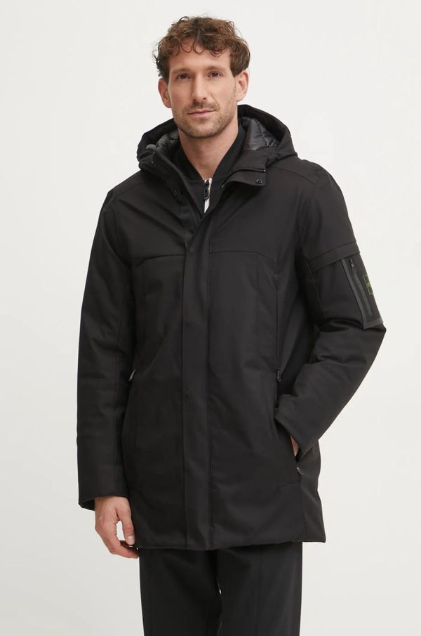 Boss Green Jakna Boss Green za muškarce, boja: crna, za zimu, 50523391