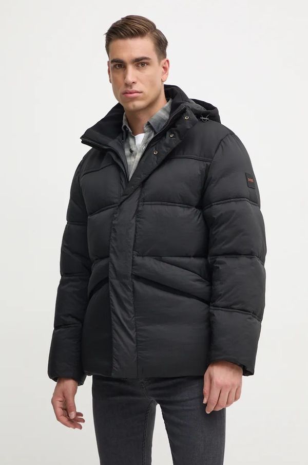 Boss Orange Jakna Boss Orange za muškarce, boja: crna, za zimu, 50523045