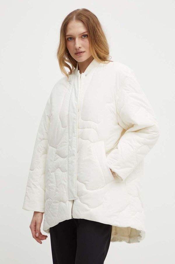 Boss Orange Jakna Boss Orange za žene, boja: bež, za prijelazno razdoblje, 50518501