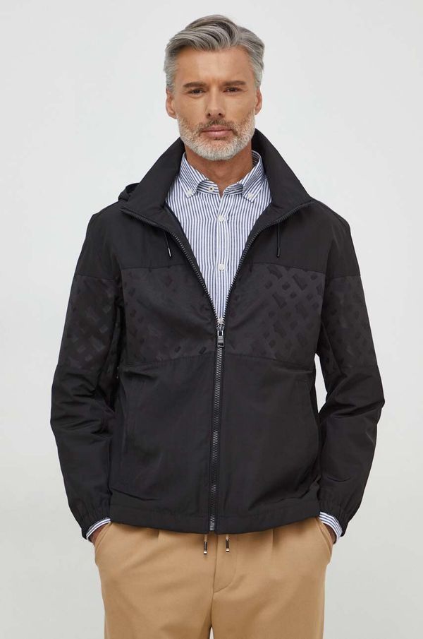 Boss Jakna BOSS za muškarce, boja: crna, za prijelazno razdoblje