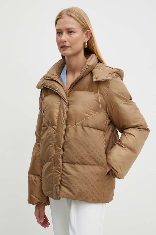 Boss Jakna BOSS za žene, boja: bež, za zimu, 50518483