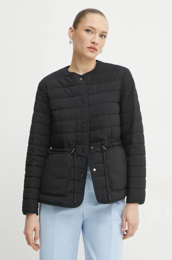 BOSS Jakna BOSS za žene, boja: crna, za prijelazno razdoblje, 50531125