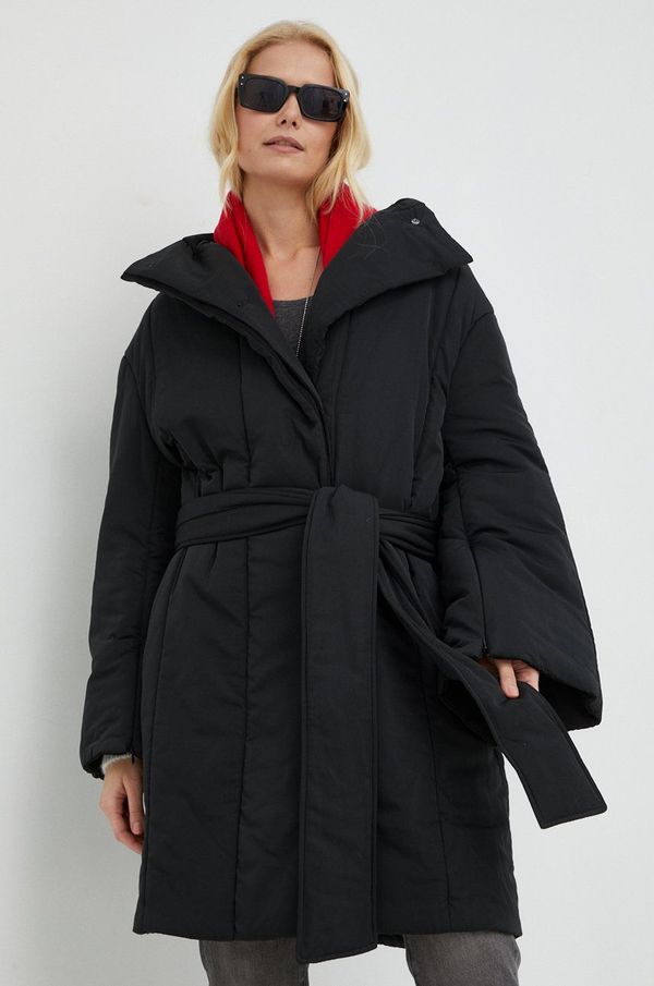 By Malene Birger Jakna By Malene Birger za žene, boja: crna, za prijelazno razdoblje