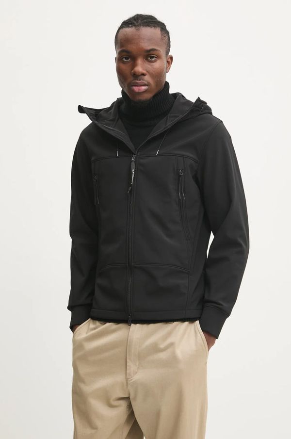 C.P. Company Jakna C.P. Company C.P. Shell-R Goggle Jacket za muškarce, boja: crna, za prijelazno razdoblje, 17CMOW012A006097A