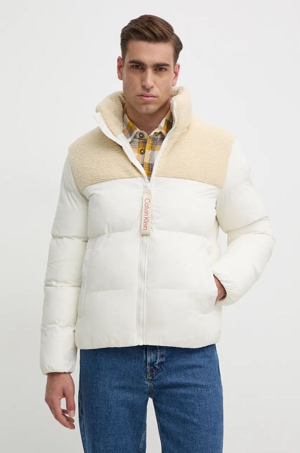 Calvin Klein Jeans Jakna Calvin Klein Jeans za muškarce, boja: bež, za zimu, J30J326091