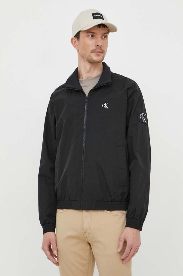 Calvin Klein Jeans Jakna Calvin Klein Jeans za muškarce, boja: crna, za prijelazno razdoblje