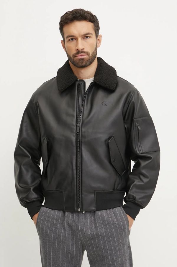 Calvin Klein Jeans Jakna Calvin Klein Jeans za muškarce, boja: crna, za prijelazno razdoblje, J30J326729