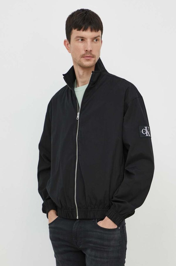 Calvin Klein Jeans Jakna Calvin Klein Jeans za muškarce, boja: crna, za prijelazno razdoblje, oversize