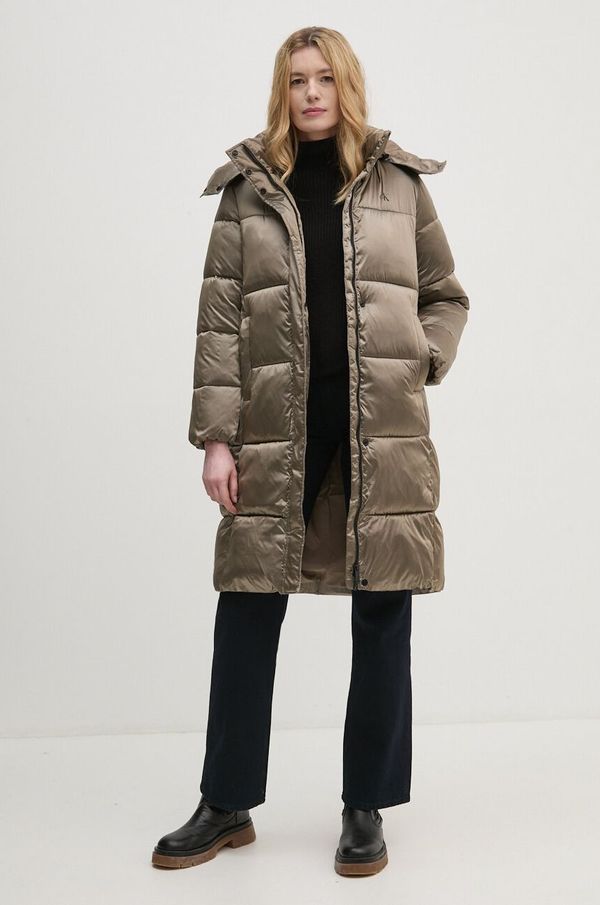 Calvin Klein Jeans Jakna Calvin Klein Jeans za žene, boja: bež, za zimu, J20J224617