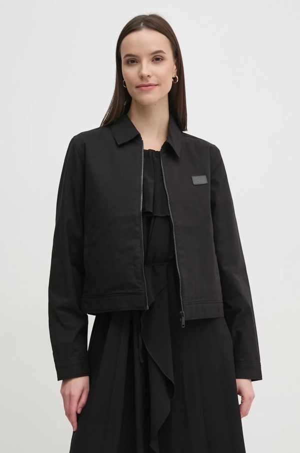 Calvin Klein Jeans Jakna Calvin Klein Jeans za žene, boja: crna, za prijelazno razdoblje, J20J224703