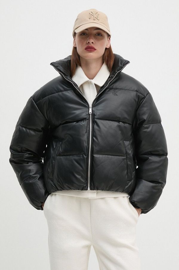 Calvin Klein Jeans Jakna Calvin Klein Jeans za žene, boja: crna, za zimu, oversize, J20J224111