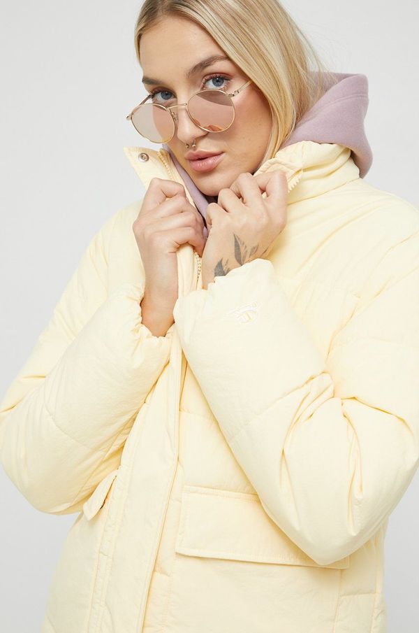 Champion Jakna Champion za žene, boja: žuta, za zimu, oversize, 115759-EBY