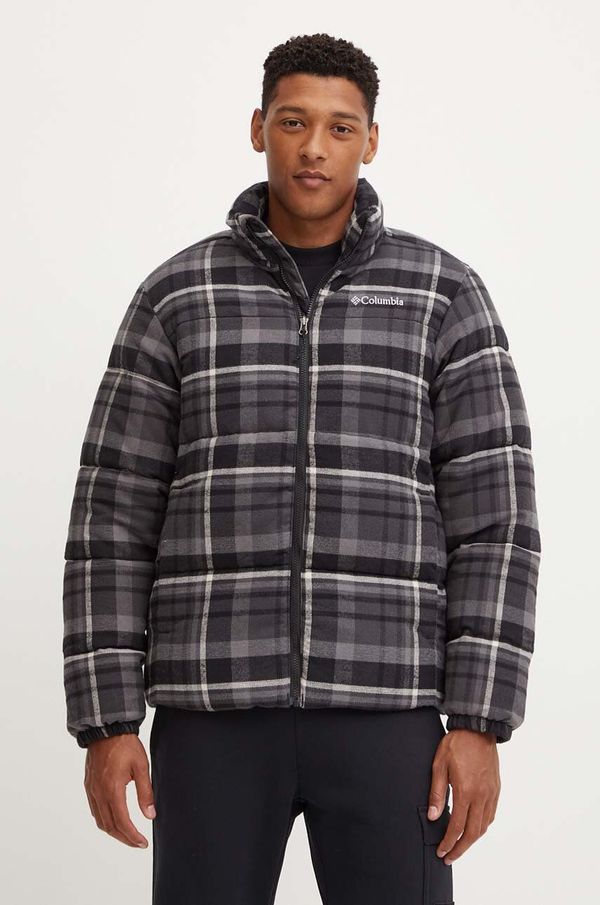 Columbia Jakna Columbia Puffect Novelty za muškarce, boja: siva, za zimu, 2086831