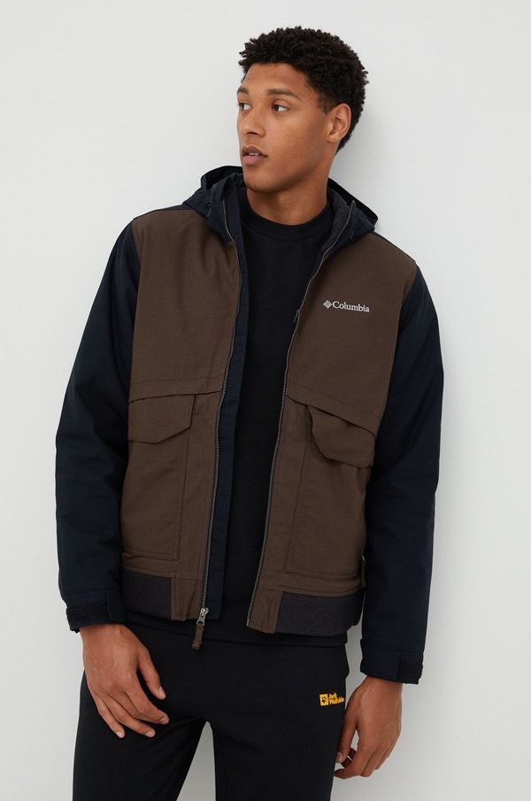 Columbia Jakna Columbia za muškarce, boja: smeđa, za prijelazno razdoblje