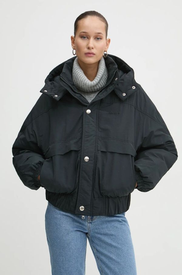 Converse Jakna Converse za žene, boja: crna, za zimu, 10026796-A01