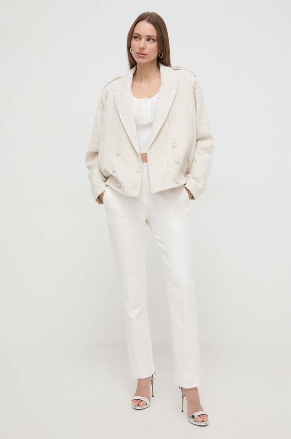 Custommade Jakna Custommade za žene, boja: bež, za prijelazno razdoblje, oversize