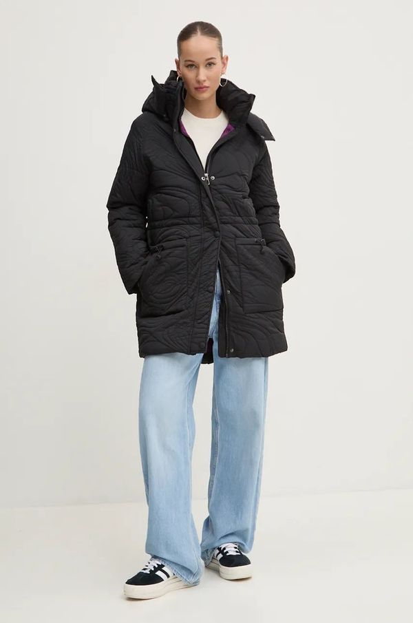 Desigual Jakna Desigual AARHUS za žene, boja: crna, za zimu, 24WWEWAC