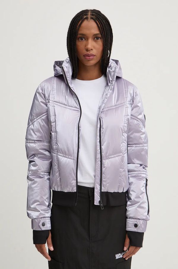 Desigual Jakna Desigual OMSK za žene, boja: ljubičasta, za zimu, 24WWEWBY