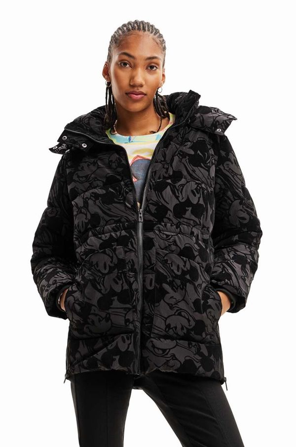 Desigual Jakna Desigual za žene, boja: crna, za prijelazno razdoblje