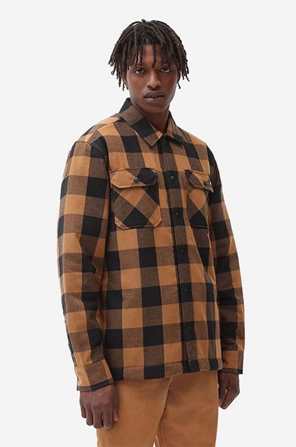 Dickies Jakna Dickies Kurtka Dickies Sherpa Lined za muškarce, boja: smeđa, za prijelazno razdoblje, DK0A4XGRBD0-brown