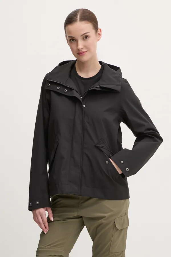 Didriksons Jakna Didriksons MABEL boja: crna, za prijelazno razdoblje, 505722