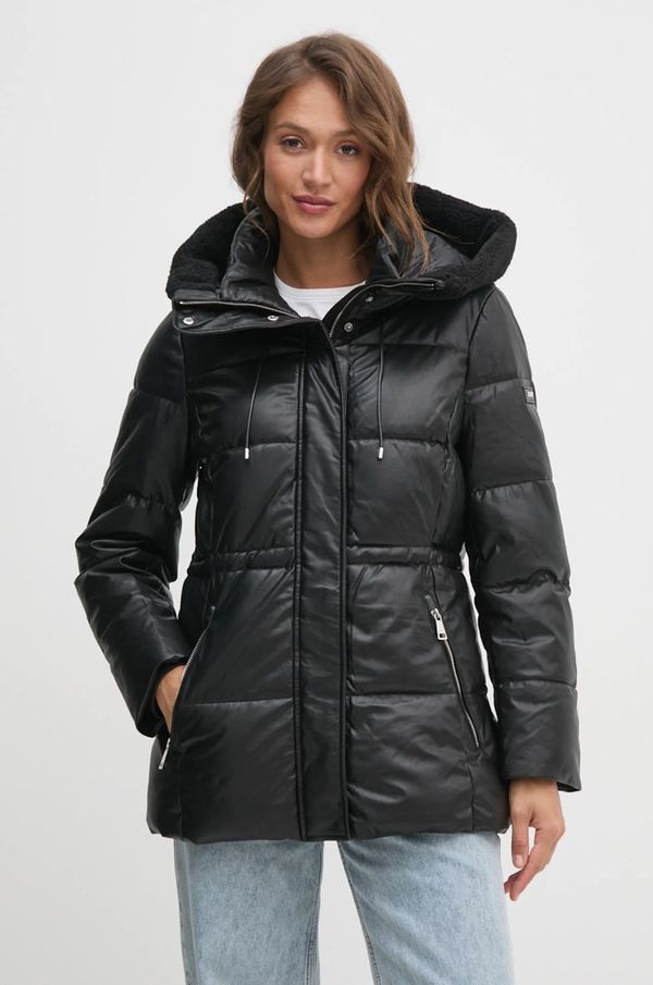 DKNY Jakna Dkny za žene, boja: crna, za zimu, DLEMPN75