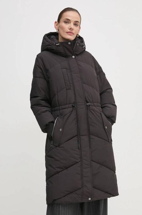 DKNY Jakna Dkny za žene, boja: crna, za zimu, oversize, DLEMPT46