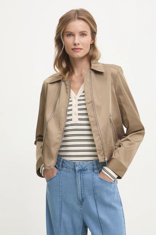 DKNY Jakna Dkny za žene, boja: zelena, za prijelazno razdoblje, P4KJFXIB