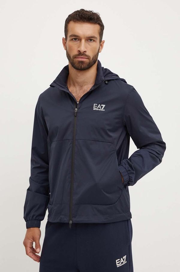 EA7 Emporio Armani Jakna EA7 Emporio Armani za muškarce, boja: tamno plava, za prijelazno razdoblje, PNFOZ.6DPB58