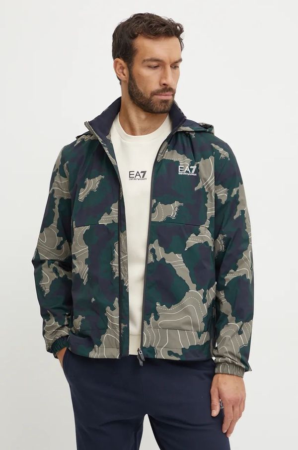 EA7 Emporio Armani Jakna EA7 Emporio Armani za muškarce, boja: zelena, za prijelazno razdoblje, PNGIZ.6DPB58