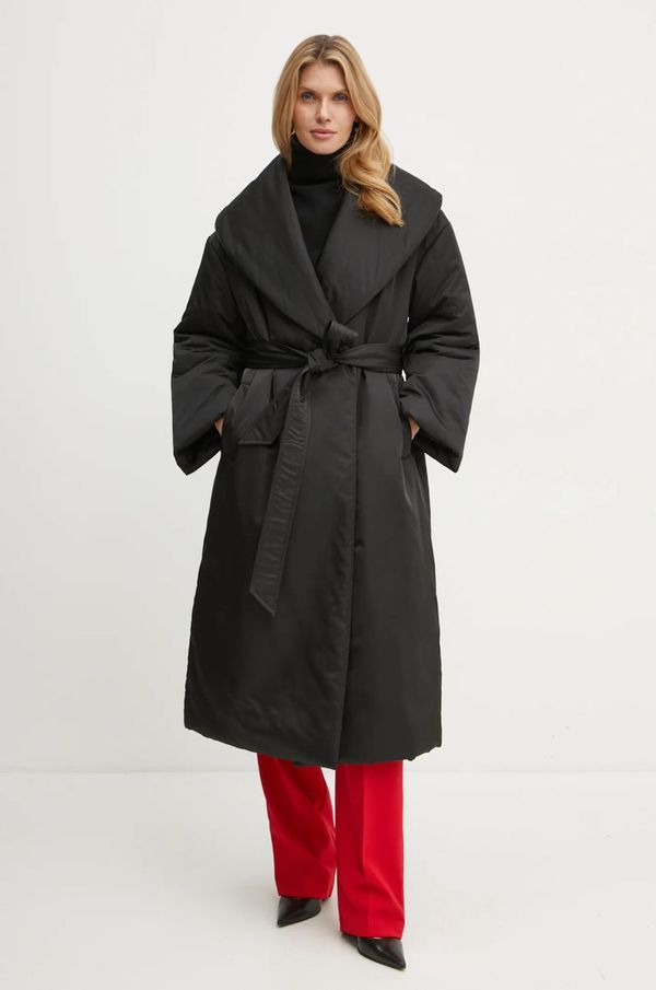 Elisabetta Franchi Jakna Elisabetta Franchi za žene, boja: crna, za prijelazno razdoblje, PI78H46E2