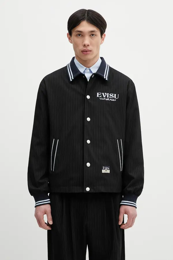 Evisu Jakna Evisu Flat Knit Collar Coach