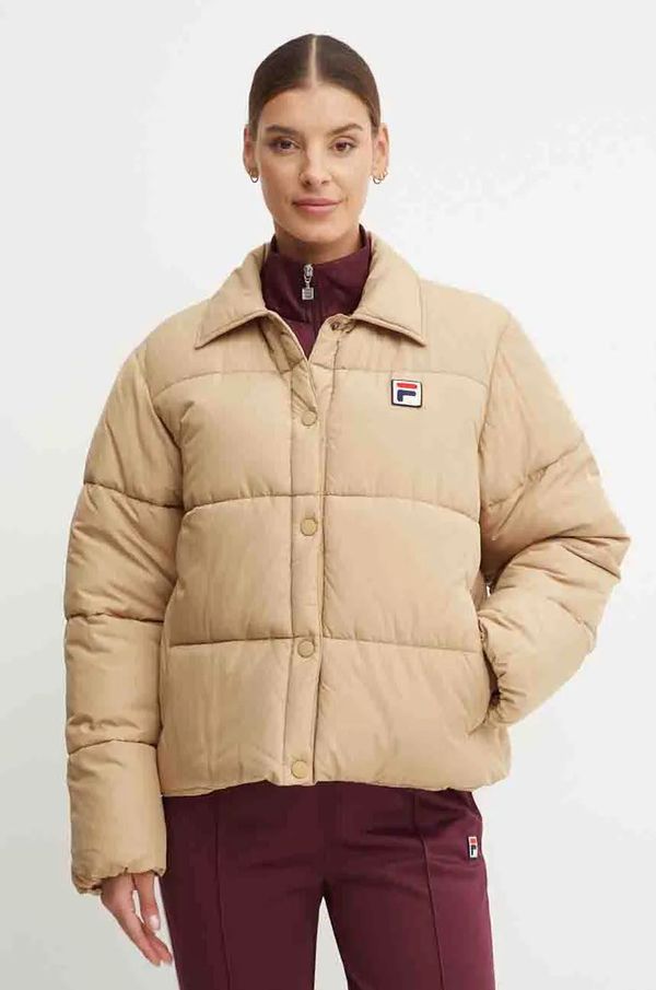Fila Jakna Fila Leila za žene, boja: smeđa, za zimu, FAW0881