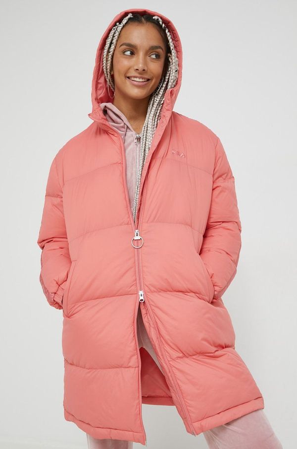 Fila Jakna Fila za žene, boja: narančasta, za zimu