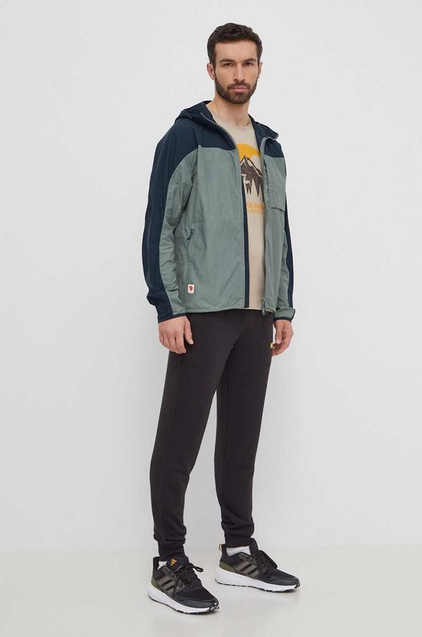 Fjallraven Jakna Fjallraven High Coast Wind Jacket za muškarce, boja: zelena, za prijelazno razdoblje, F82606