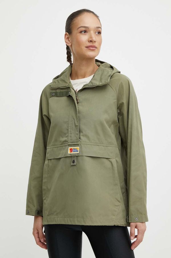 Fjallraven Jakna Fjallraven Vardag Anorak za žene, boja: zelena, za prijelazno razdoblje, F87009